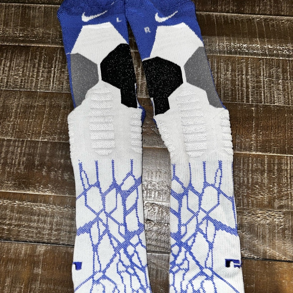 Nike Blue and White hyper elite Men's Socks